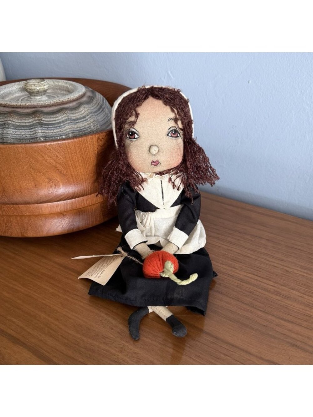 Joe Spencer Gathered Traditions Gallerie II Thanksgiving Pilgrim Eve Doll